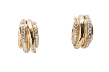 de GRISOGONO Pink Gold Earrings w/ White Diamonds - eJewels