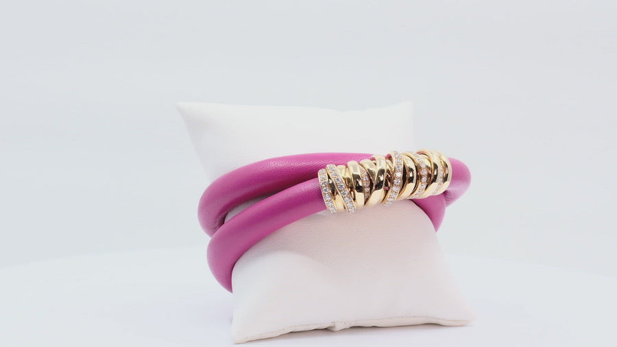 de GRISOGONO Allegra Pink Gold White Diamond Bracelet