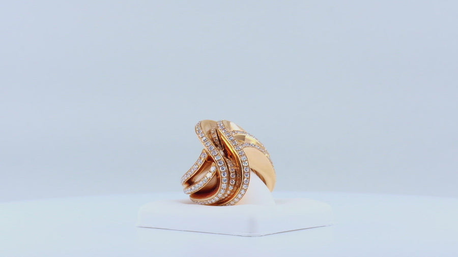 de GRISOGONO Pink Gold White Diamond Ring