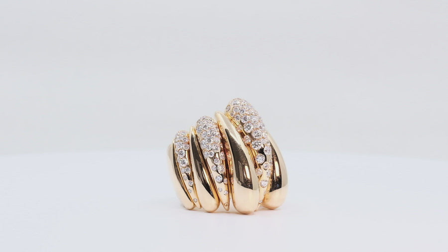 de GRISOGONO Pink Gold White Diamond Ring