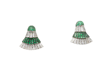 de GRISOGONO White Gold Emerald Earrings - eJewels
