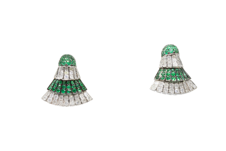 de GRISOGONO White Gold Emerald Earrings - eJewels