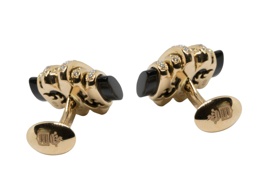 de GRISOGONO Pink Gold Diamond Cufflinks - eJewels