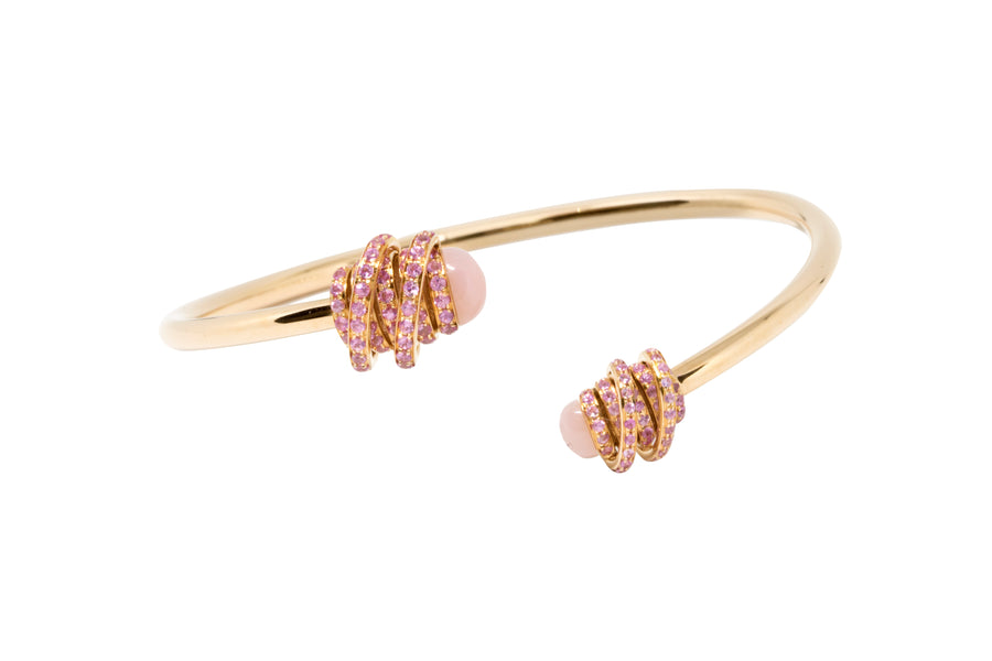 de GRISOGONO Toi & Moi 18-karat Pink Gold, Pink Opal Cuff - eJewels