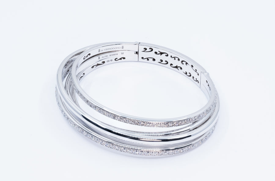 Allegra White Gold White Diamond Bracelet