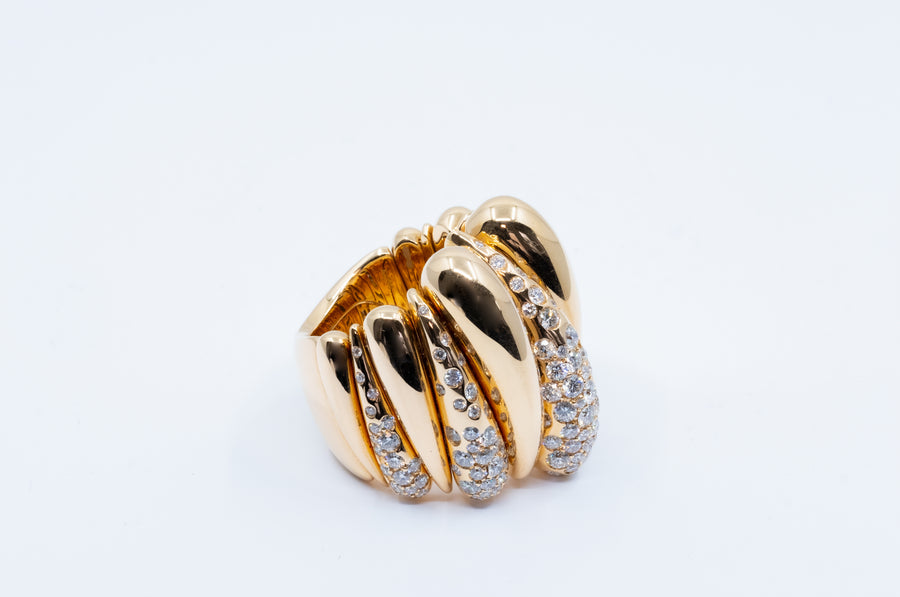 de GRISOGONO Pink Gold White Diamond Ring