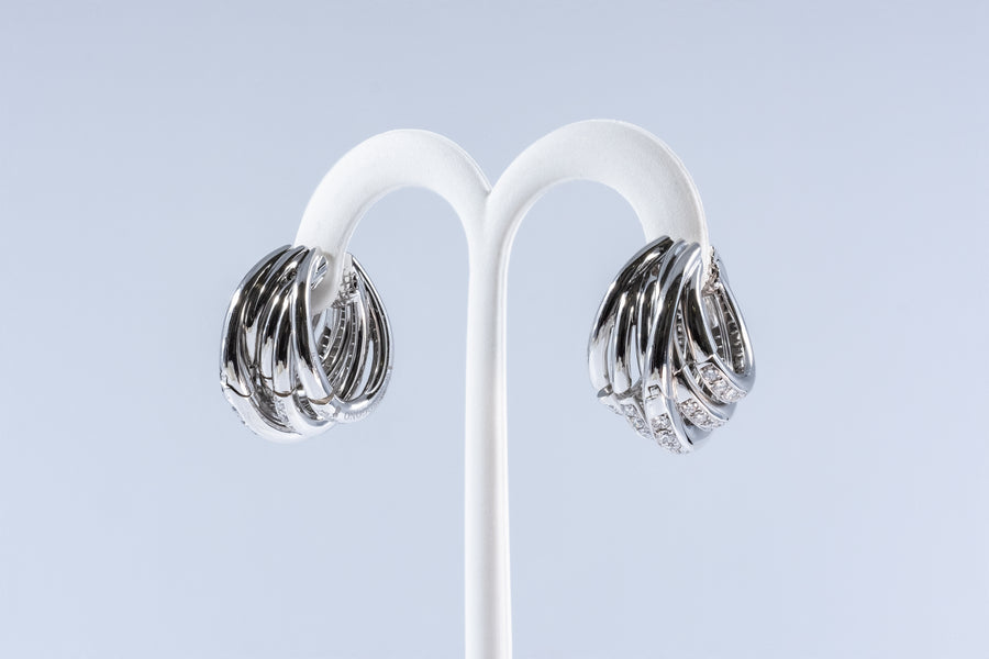 de GRISOGONO White Gold White Diamonds Earrings