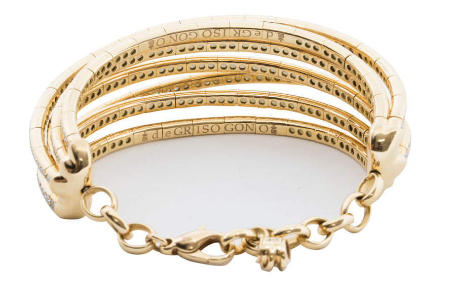 de GRISOGONO Allegra Rose Gold Diamond Bangle Bracelet - eJewels